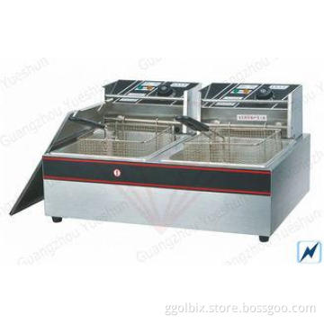 Double Basket Electric Deep Fryer For Western Kitchen Equip
